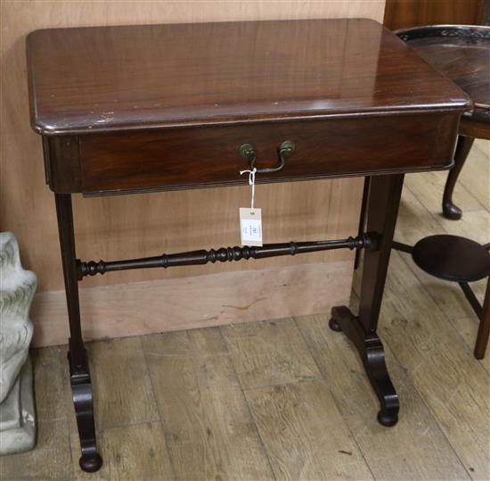 Royal Interest, A George IV mahogany sidetable stamped Windsor Room 151 W.71cm